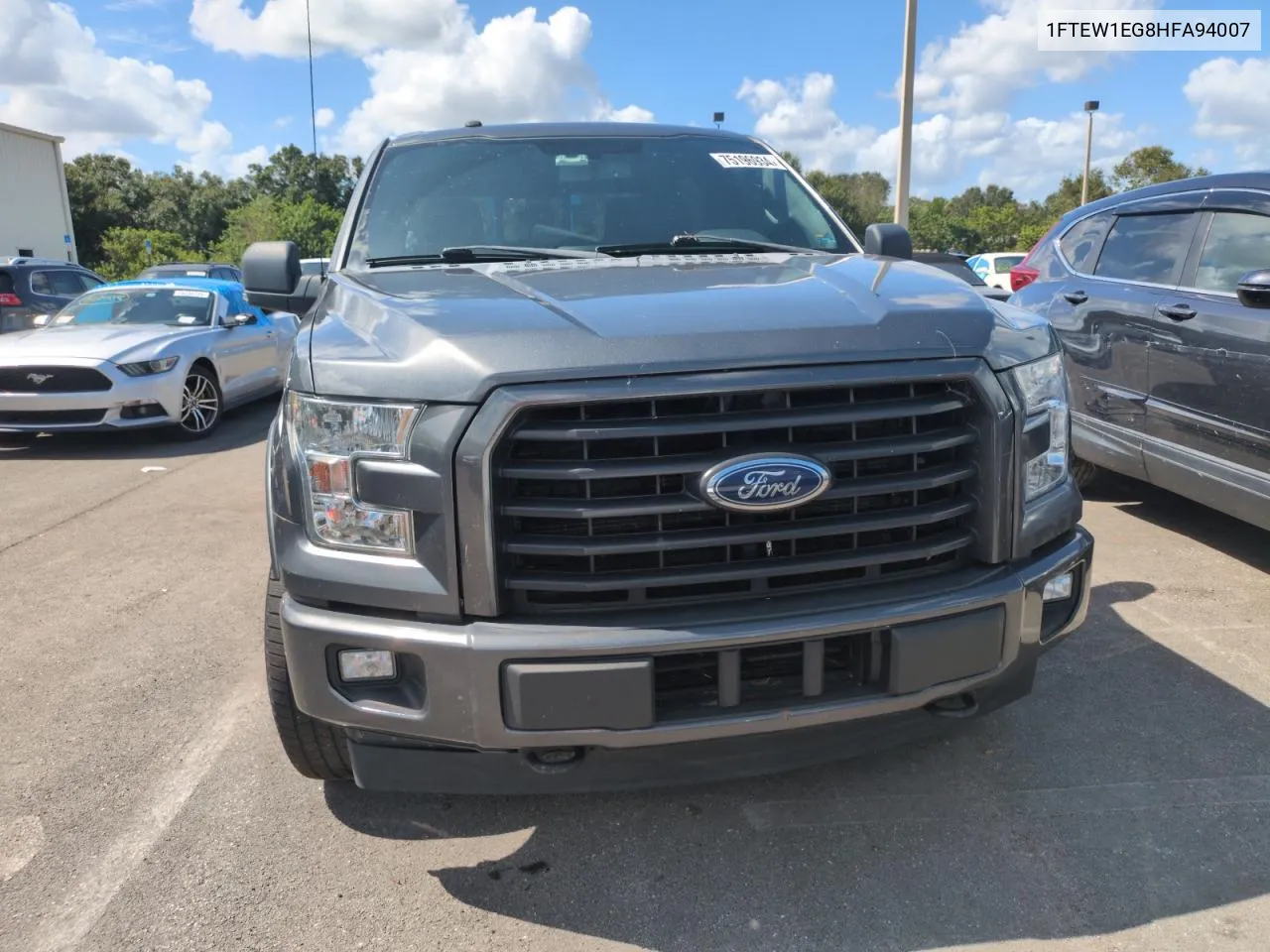 2017 Ford F150 Supercrew VIN: 1FTEW1EG8HFA94007 Lot: 75196934