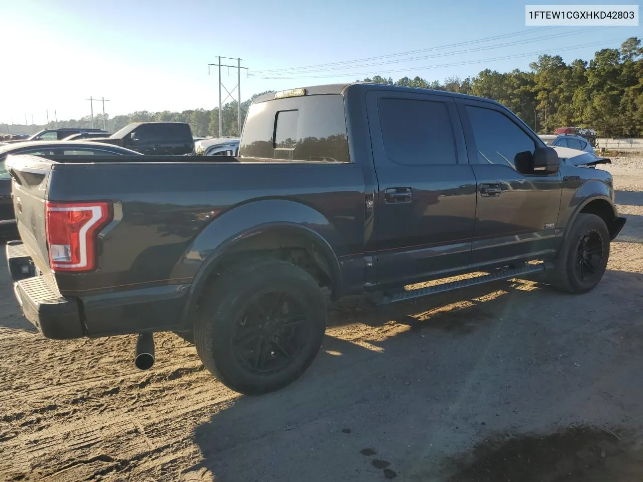 1FTEW1CGXHKD42803 2017 Ford F150 Supercrew