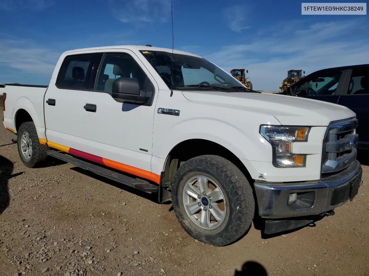 2017 Ford F150 Supercrew VIN: 1FTEW1EG9HKC38249 Lot: 75314334