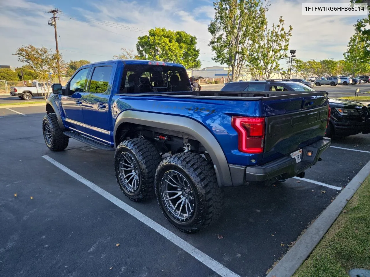 2017 Ford F150 Raptor VIN: 1FTFW1RG6HFB66014 Lot: 75361704