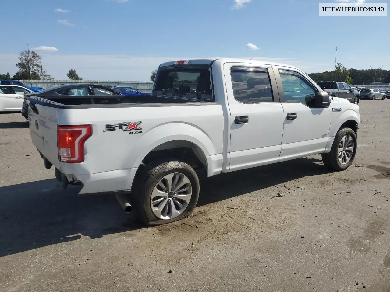 2017 Ford F150 Supercrew VIN: 1FTEW1EP8HFC49140 Lot: 75417284