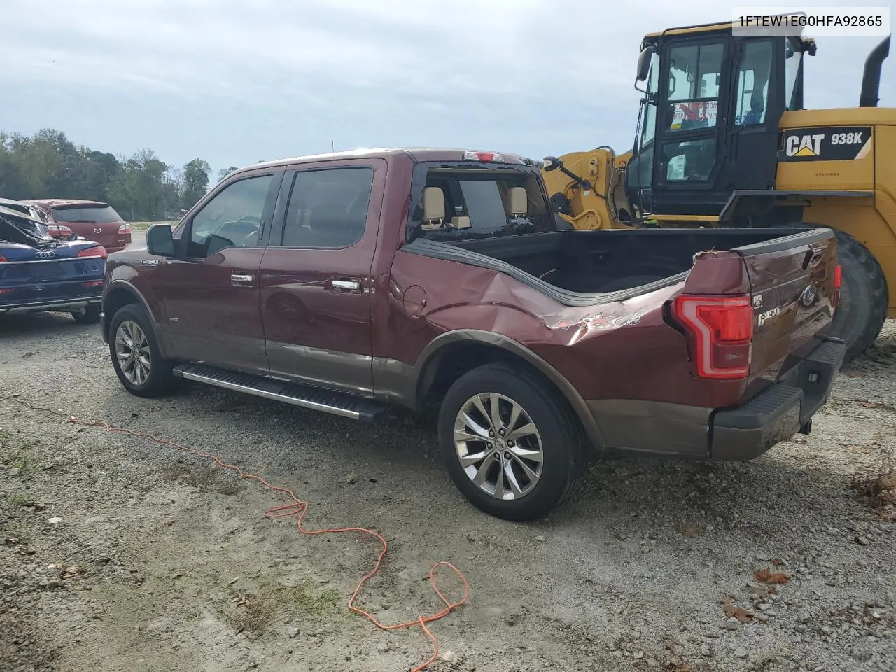 2017 Ford F150 Supercrew VIN: 1FTEW1EG0HFA92865 Lot: 75481334