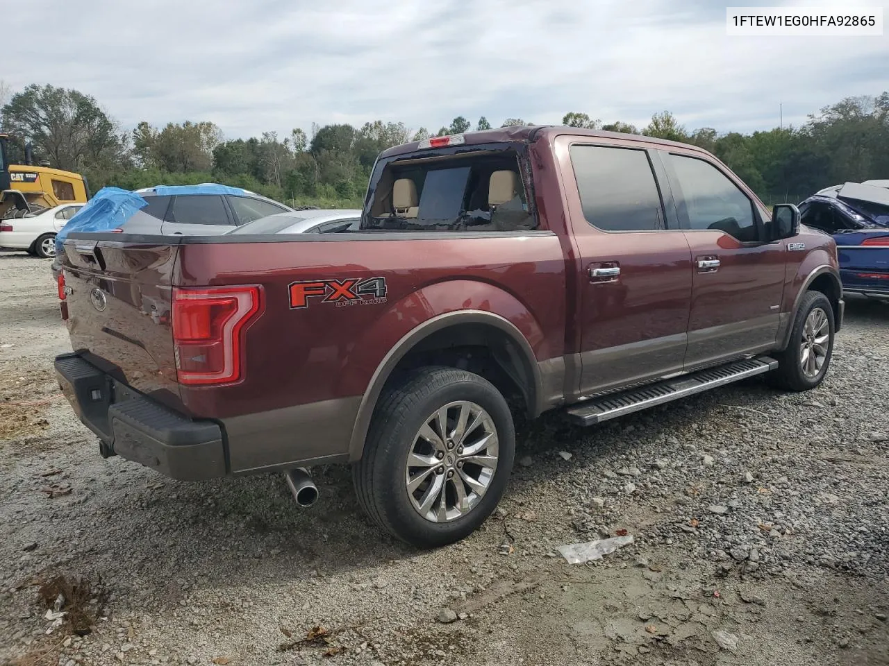 2017 Ford F150 Supercrew VIN: 1FTEW1EG0HFA92865 Lot: 75481334