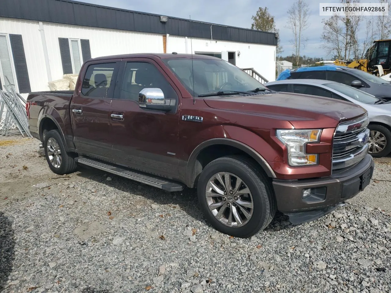 2017 Ford F150 Supercrew VIN: 1FTEW1EG0HFA92865 Lot: 75481334