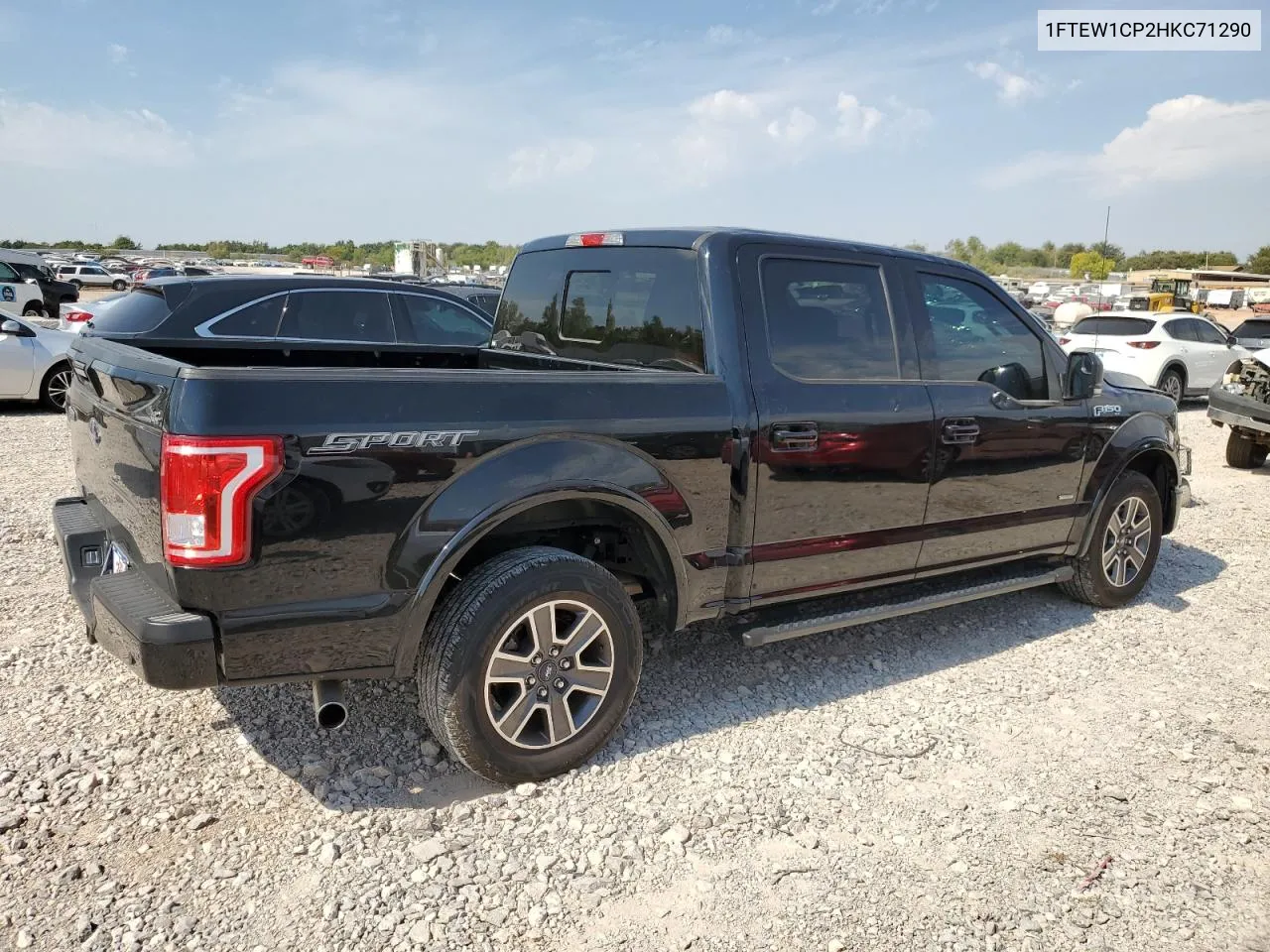 2017 Ford F150 Supercrew VIN: 1FTEW1CP2HKC71290 Lot: 75630484