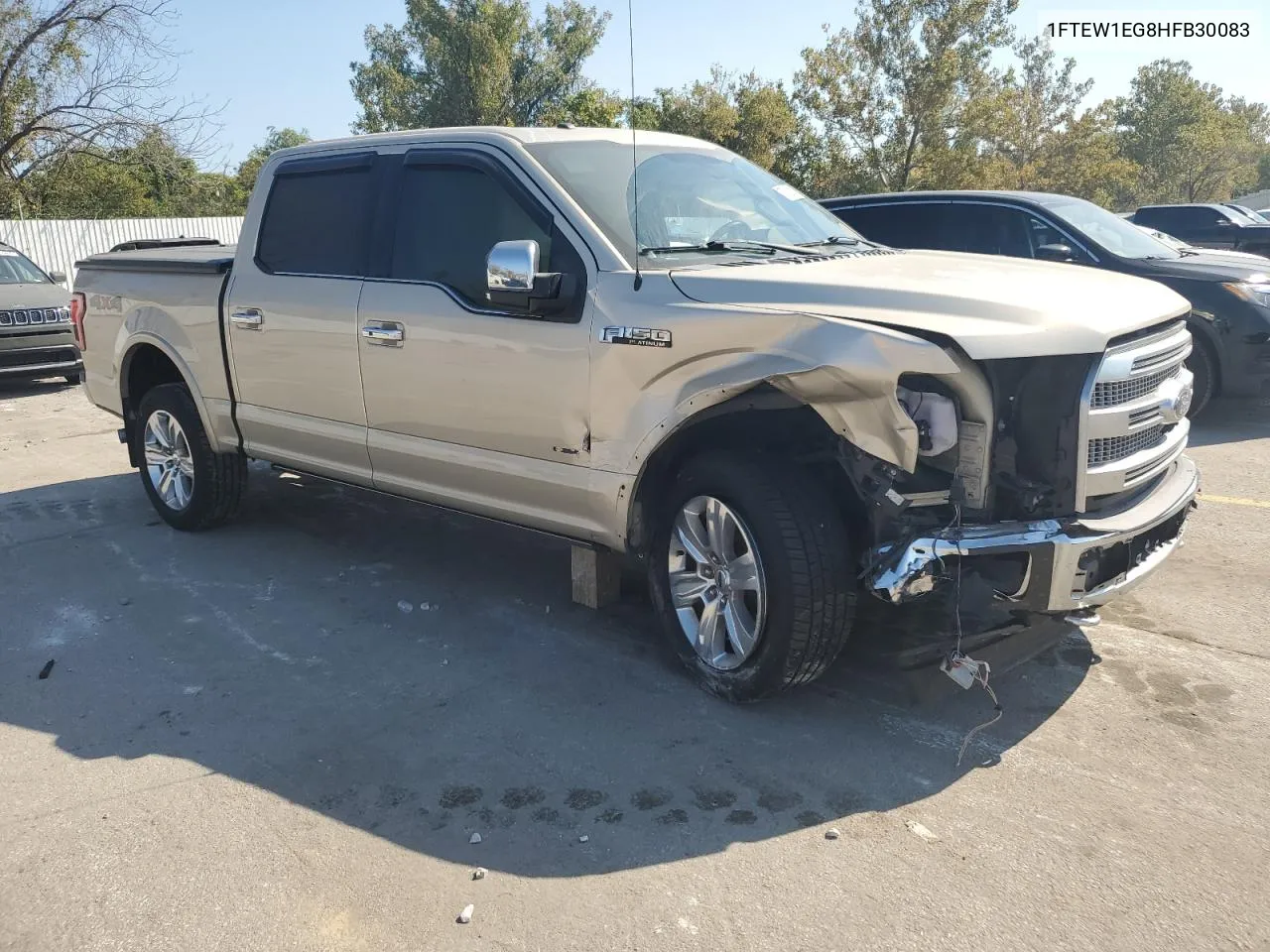 2017 Ford F150 Supercrew VIN: 1FTEW1EG8HFB30083 Lot: 75720914