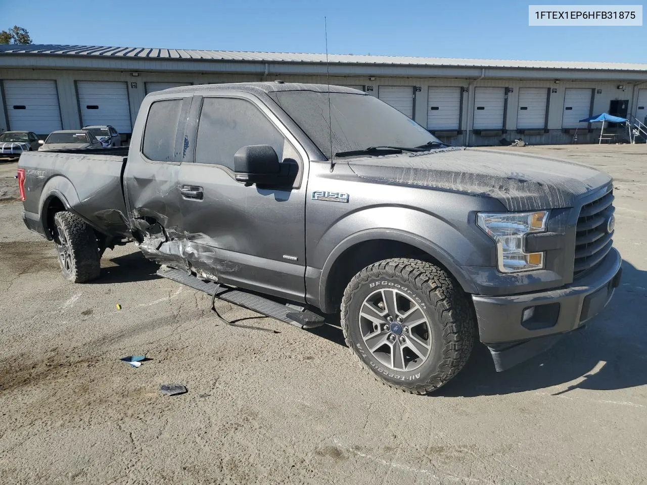 2017 Ford F150 Super Cab VIN: 1FTEX1EP6HFB31875 Lot: 75729494