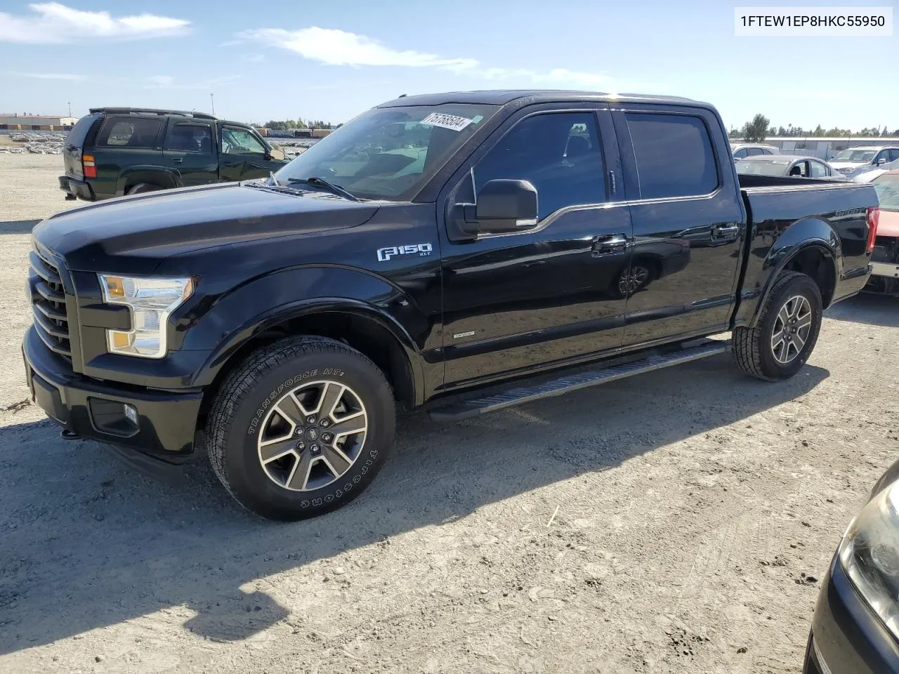 2017 Ford F150 Supercrew VIN: 1FTEW1EP8HKC55950 Lot: 75758504