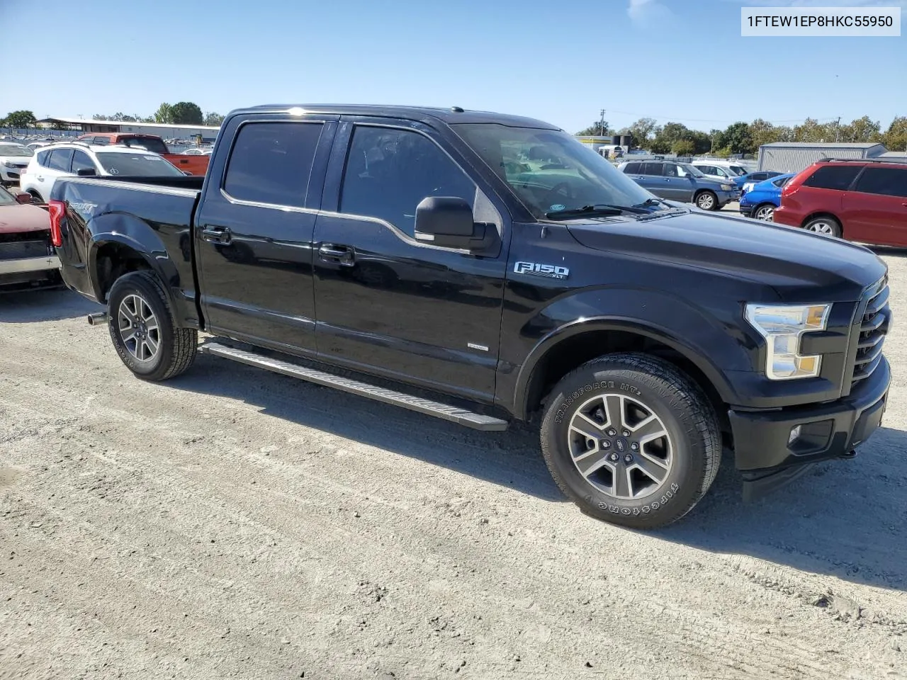 2017 Ford F150 Supercrew VIN: 1FTEW1EP8HKC55950 Lot: 75758504