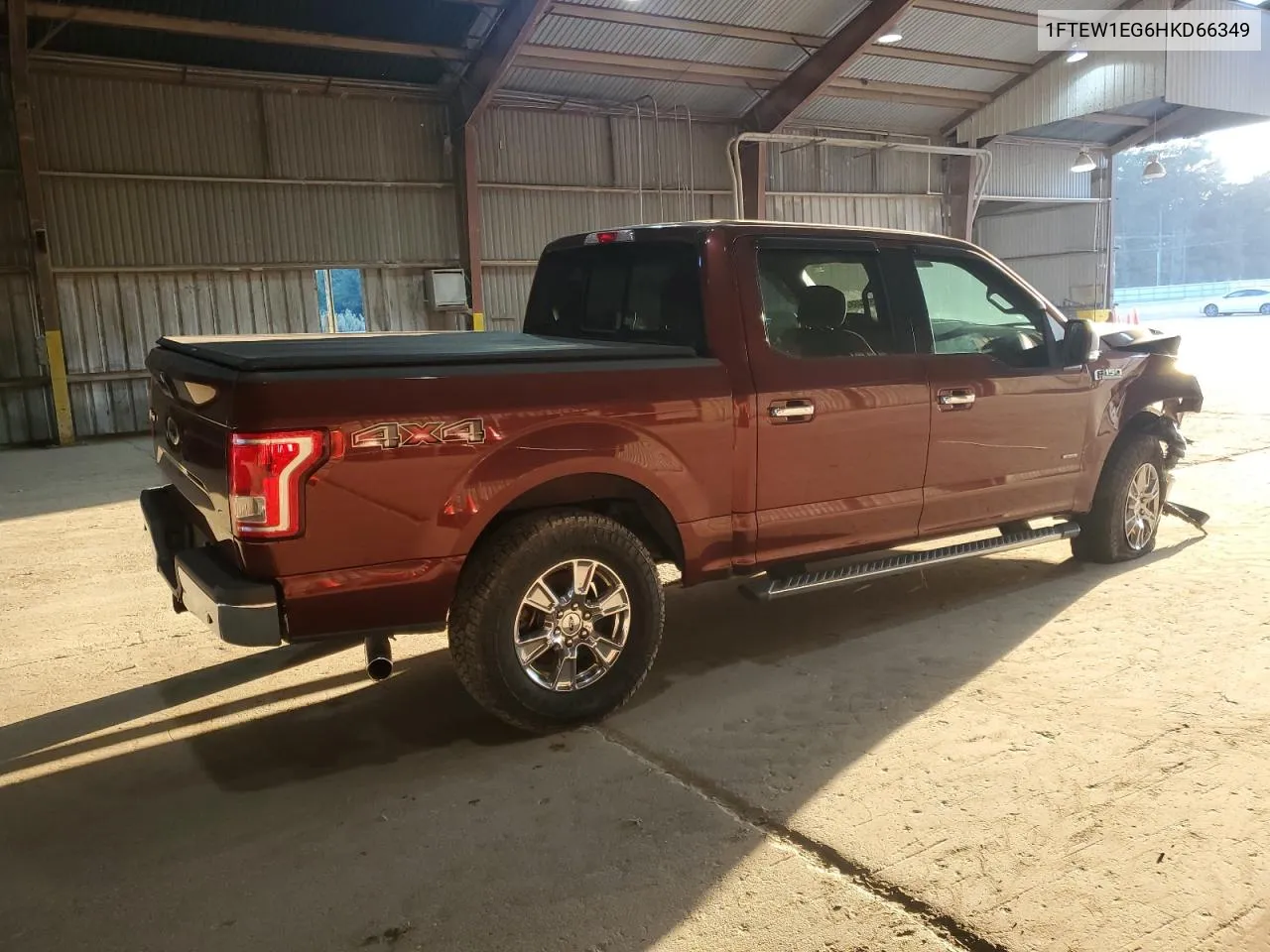 2017 Ford F150 Supercrew VIN: 1FTEW1EG6HKD66349 Lot: 75934684