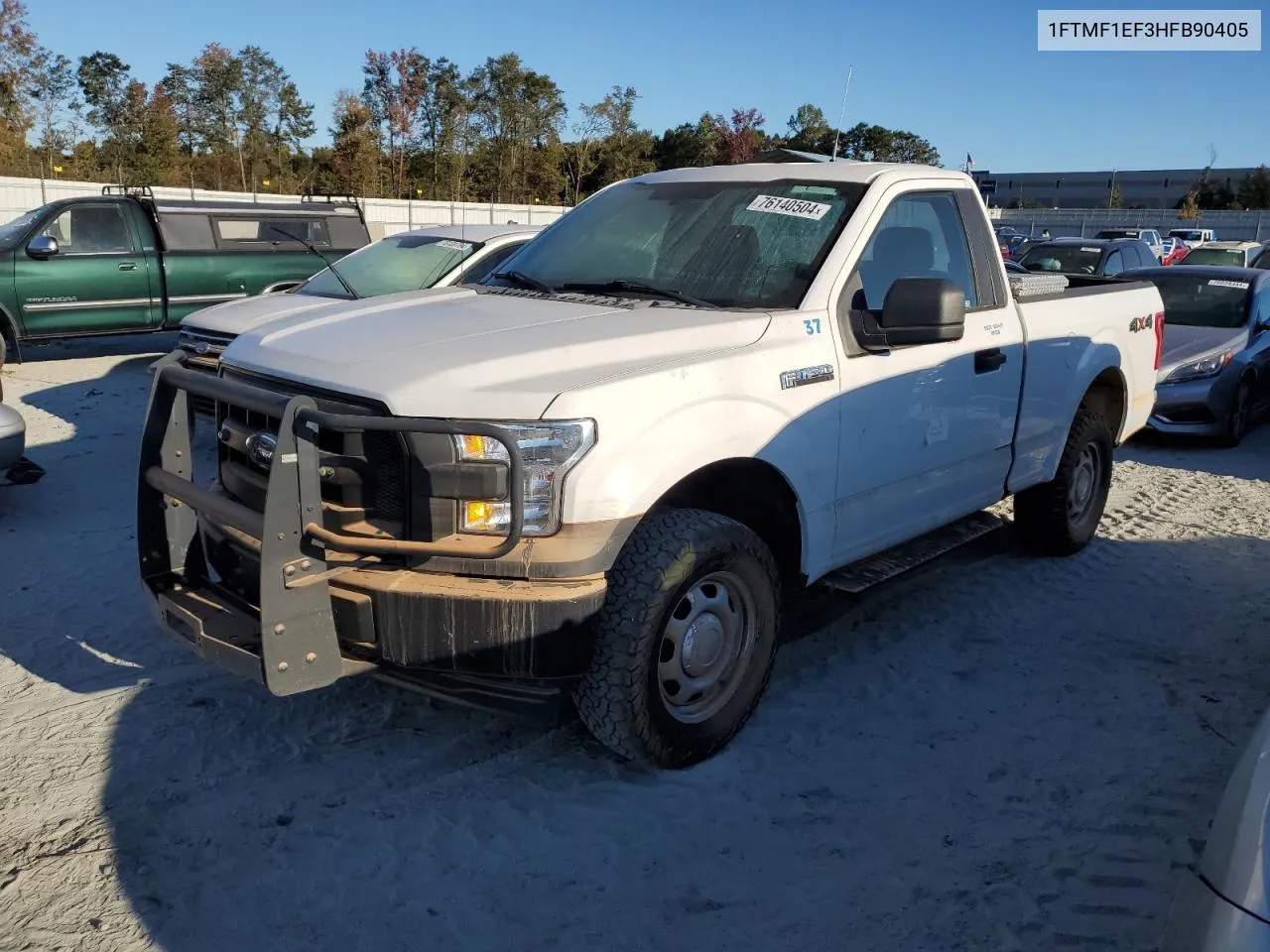 2017 Ford F150 VIN: 1FTMF1EF3HFB90405 Lot: 76140504