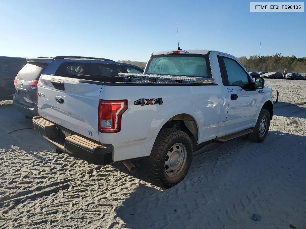 2017 Ford F150 VIN: 1FTMF1EF3HFB90405 Lot: 76140504