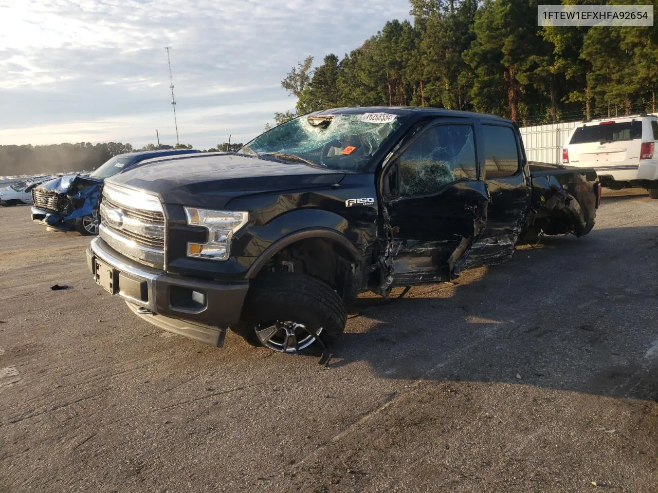 2017 Ford F150 Supercrew VIN: 1FTEW1EFXHFA92654 Lot: 76268534