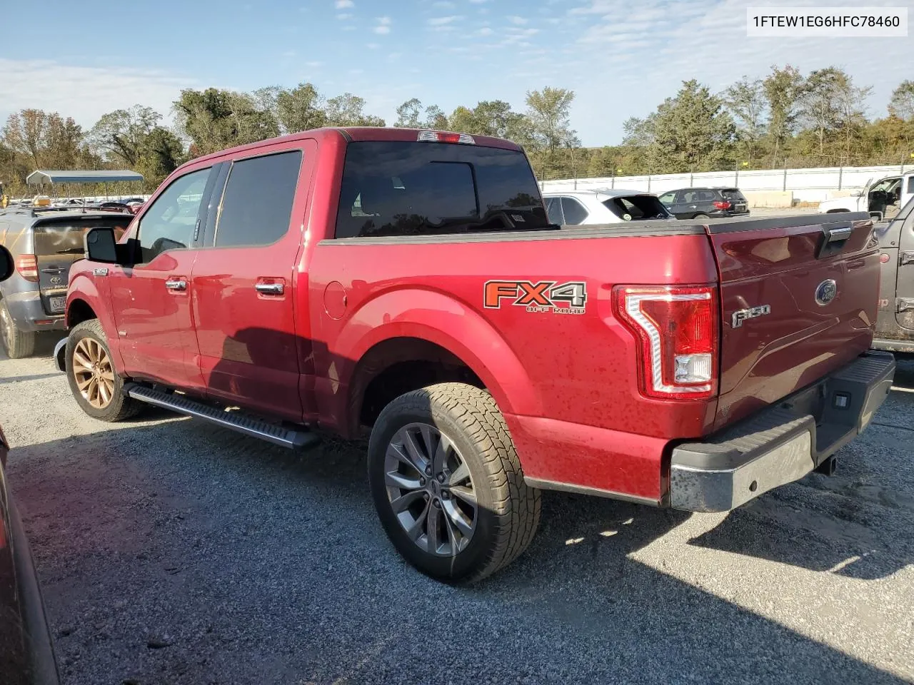 2017 Ford F150 Supercrew VIN: 1FTEW1EG6HFC78460 Lot: 76278504