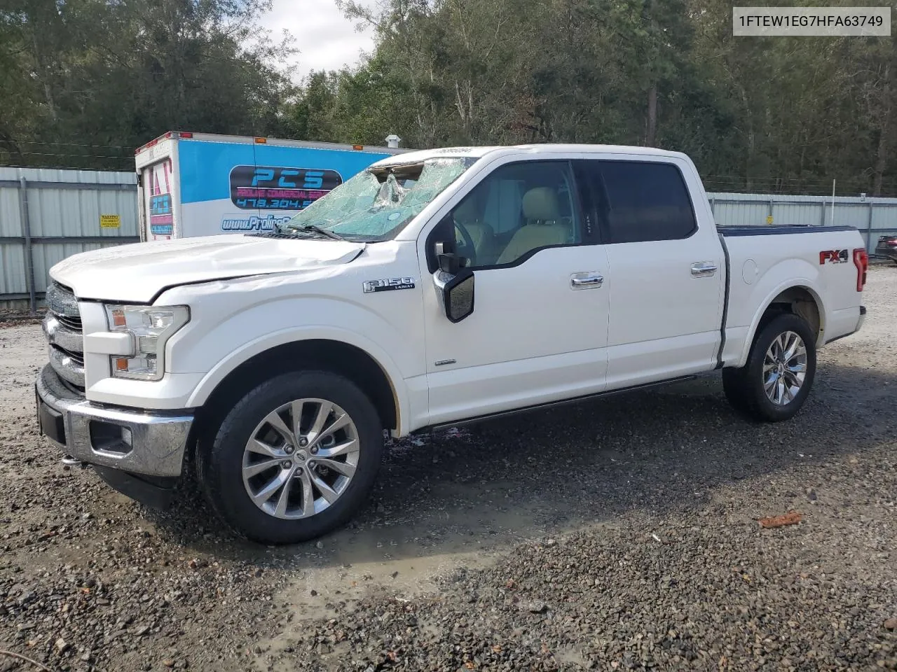 2017 Ford F150 Supercrew VIN: 1FTEW1EG7HFA63749 Lot: 76395094