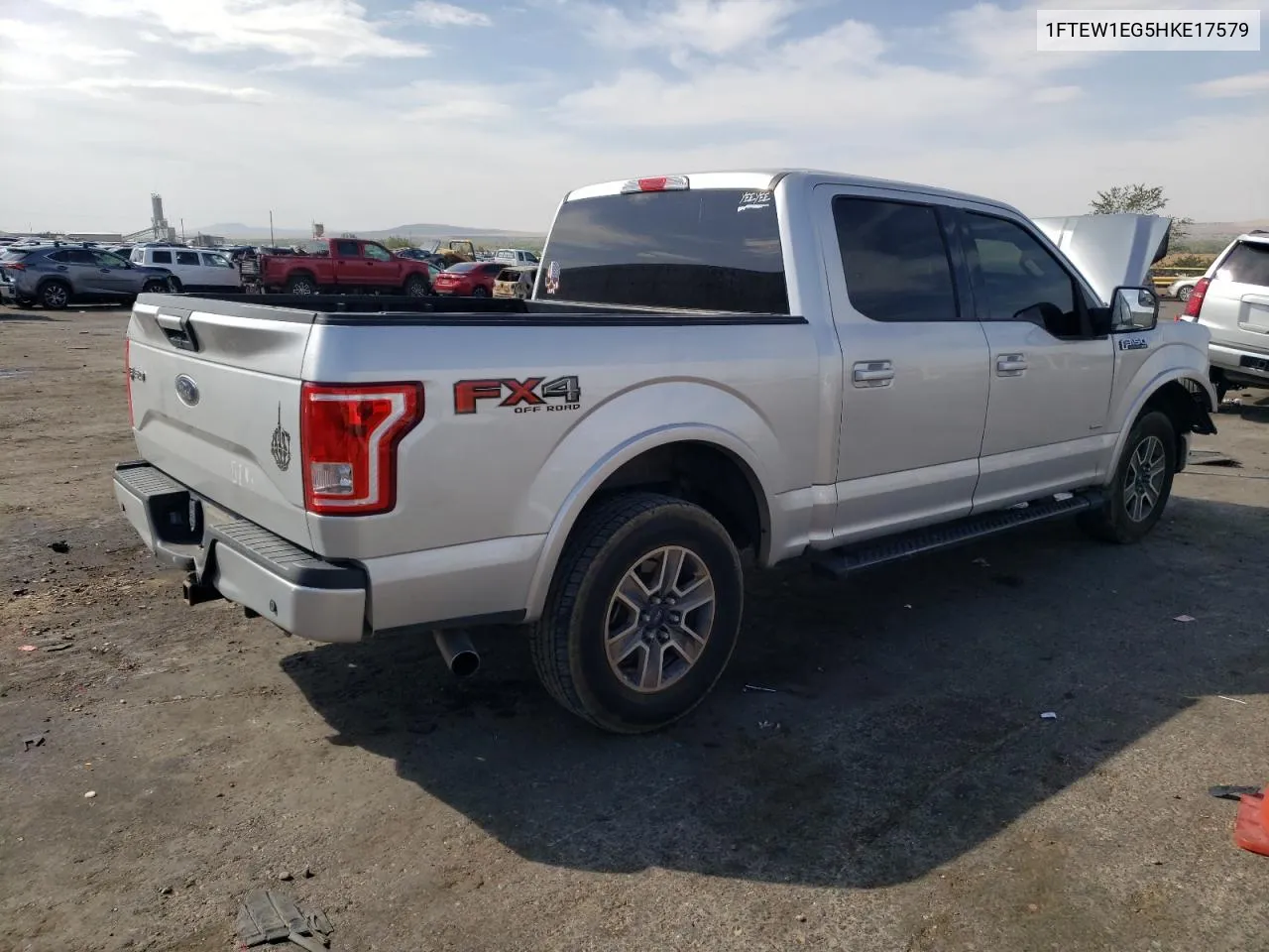 1FTEW1EG5HKE17579 2017 Ford F150 Supercrew