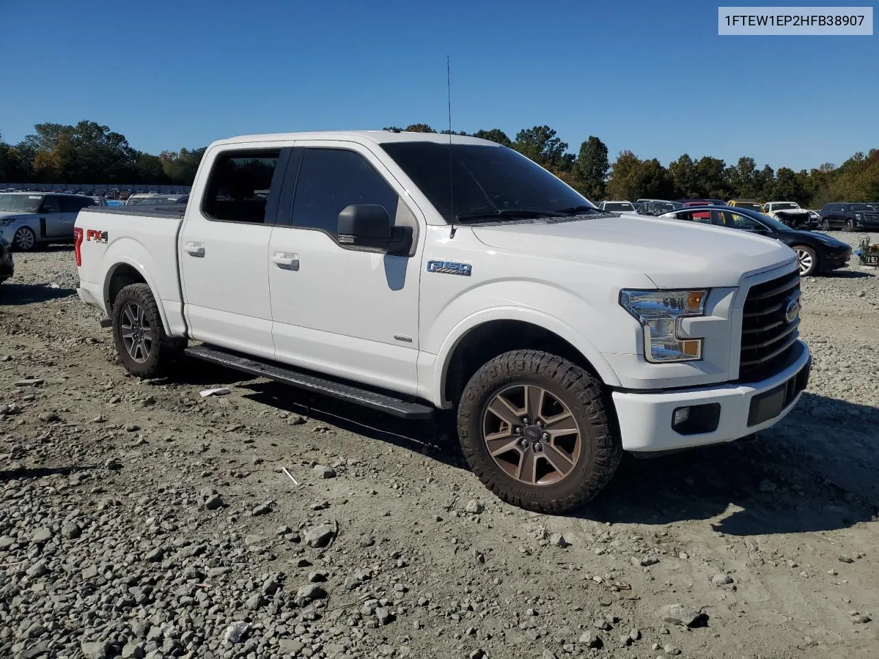 2017 Ford F150 Supercrew VIN: 1FTEW1EP2HFB38907 Lot: 76710454