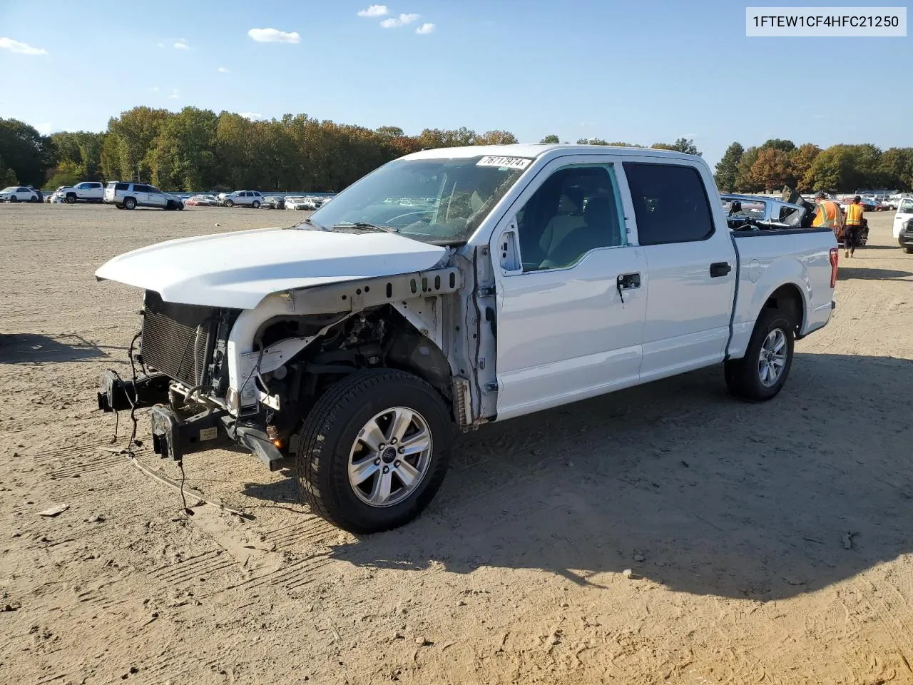 2017 Ford F150 Supercrew VIN: 1FTEW1CF4HFC21250 Lot: 76717974