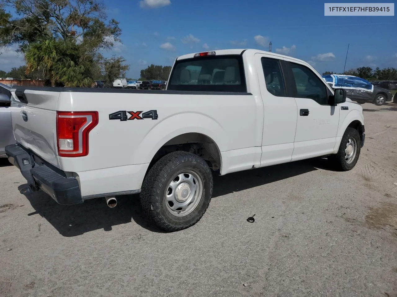 2017 Ford F150 Super Cab VIN: 1FTFX1EF7HFB39415 Lot: 76783654