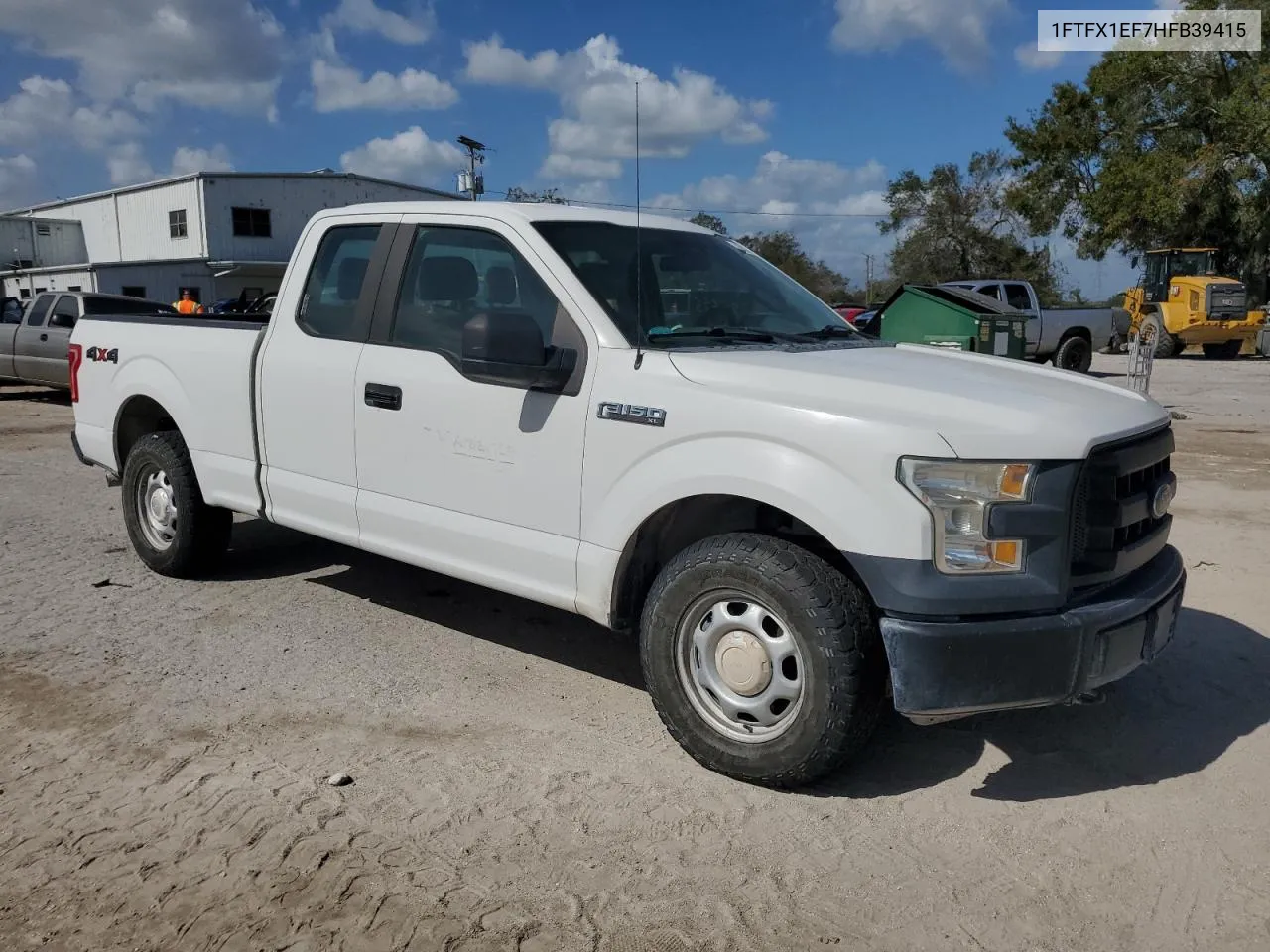 2017 Ford F150 Super Cab VIN: 1FTFX1EF7HFB39415 Lot: 76783654