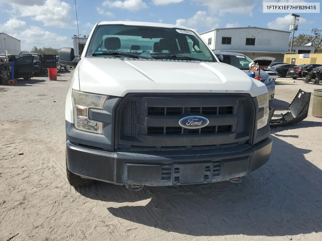 2017 Ford F150 Super Cab VIN: 1FTFX1EF7HFB39415 Lot: 76783654