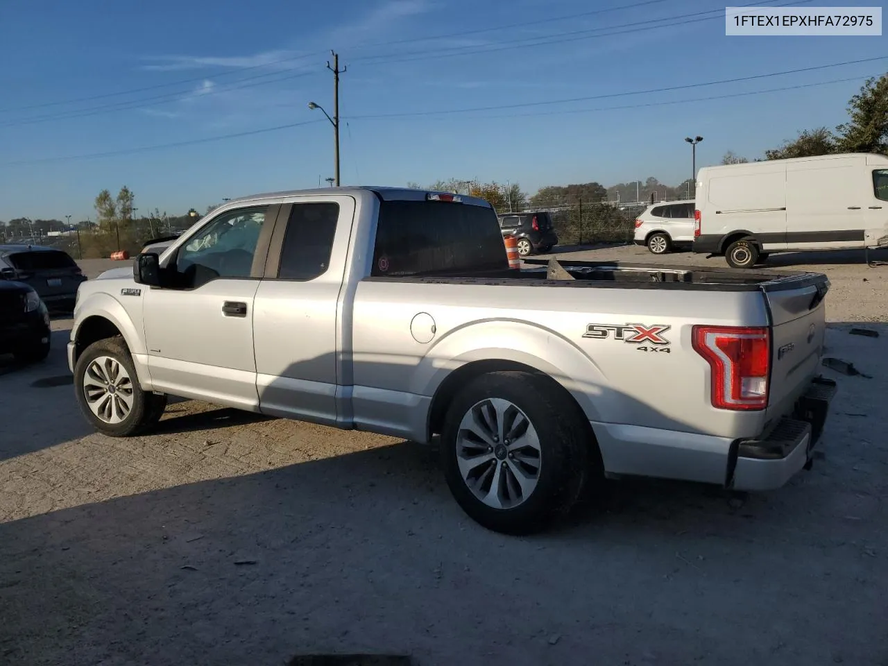 2017 Ford F150 Super Cab VIN: 1FTEX1EPXHFA72975 Lot: 76837714