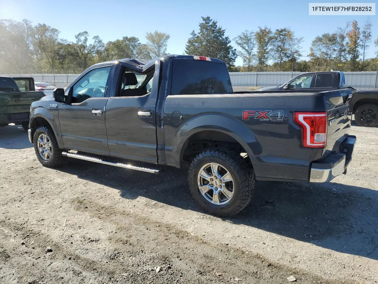 2017 Ford F150 Supercrew VIN: 1FTEW1EF7HFB28252 Lot: 76872954