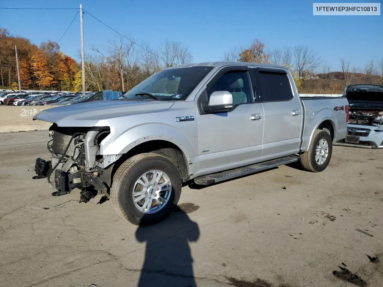 2017 Ford F150 Supercrew VIN: 1FTEW1EP3HFC10813 Lot: 76892714