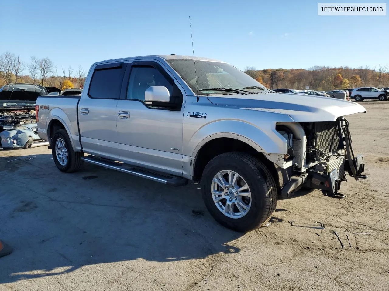 2017 Ford F150 Supercrew VIN: 1FTEW1EP3HFC10813 Lot: 76892714