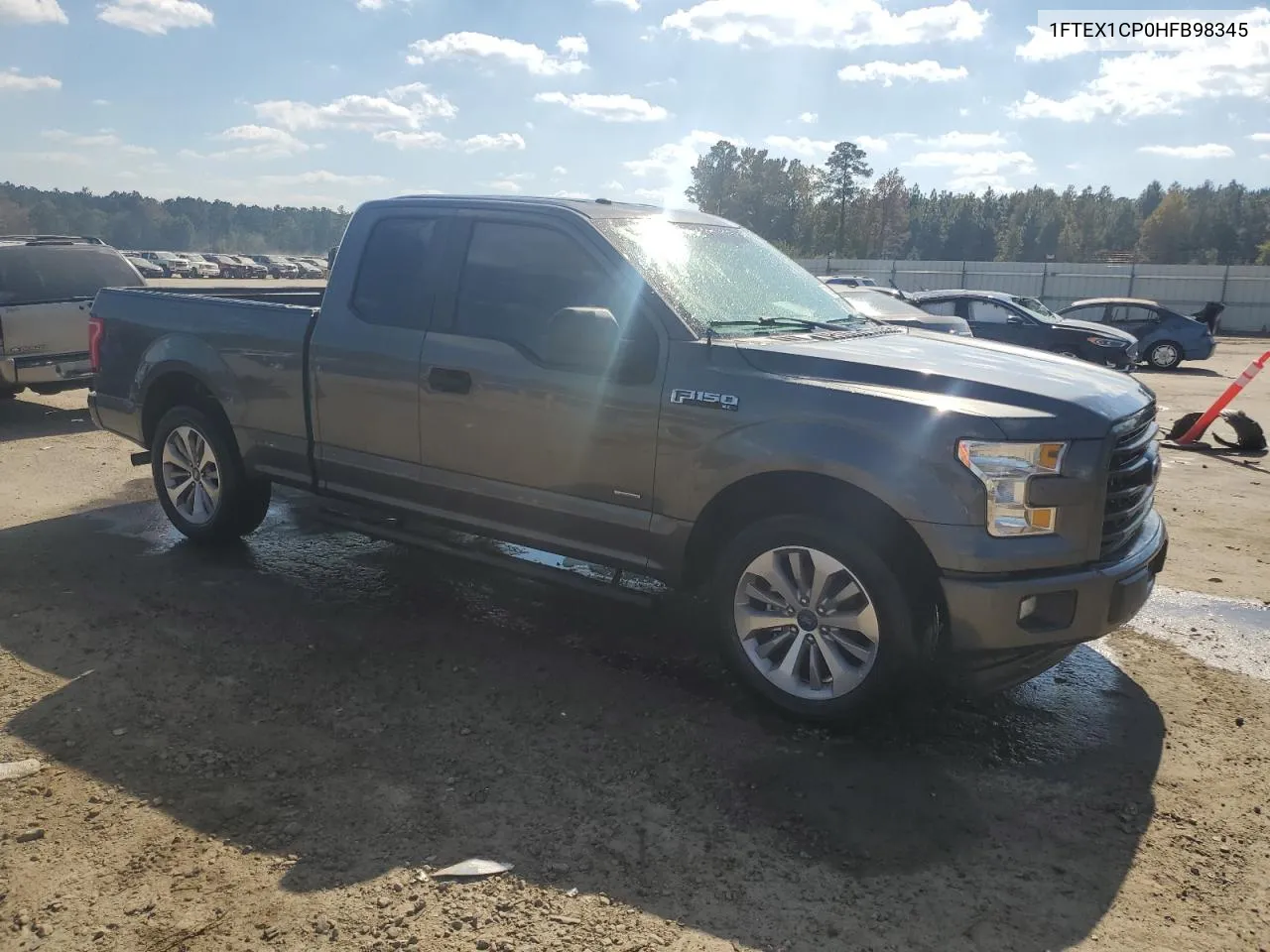 2017 Ford F150 Super Cab VIN: 1FTEX1CP0HFB98345 Lot: 76899994