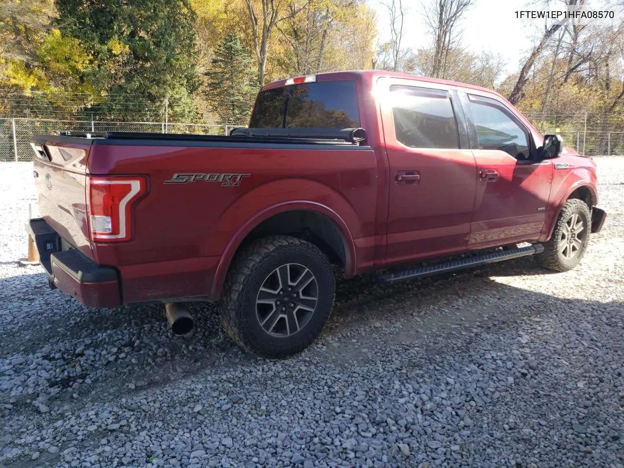 2017 Ford F150 Supercrew VIN: 1FTEW1EP1HFA08570 Lot: 77073804