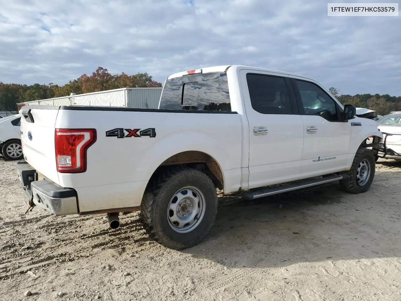 2017 Ford F150 Supercrew VIN: 1FTEW1EF7HKC53579 Lot: 77100864