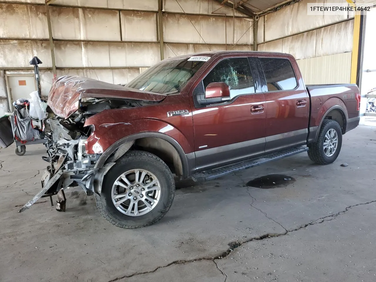 2017 Ford F150 Supercrew VIN: 1FTEW1EP4HKE14642 Lot: 77176114