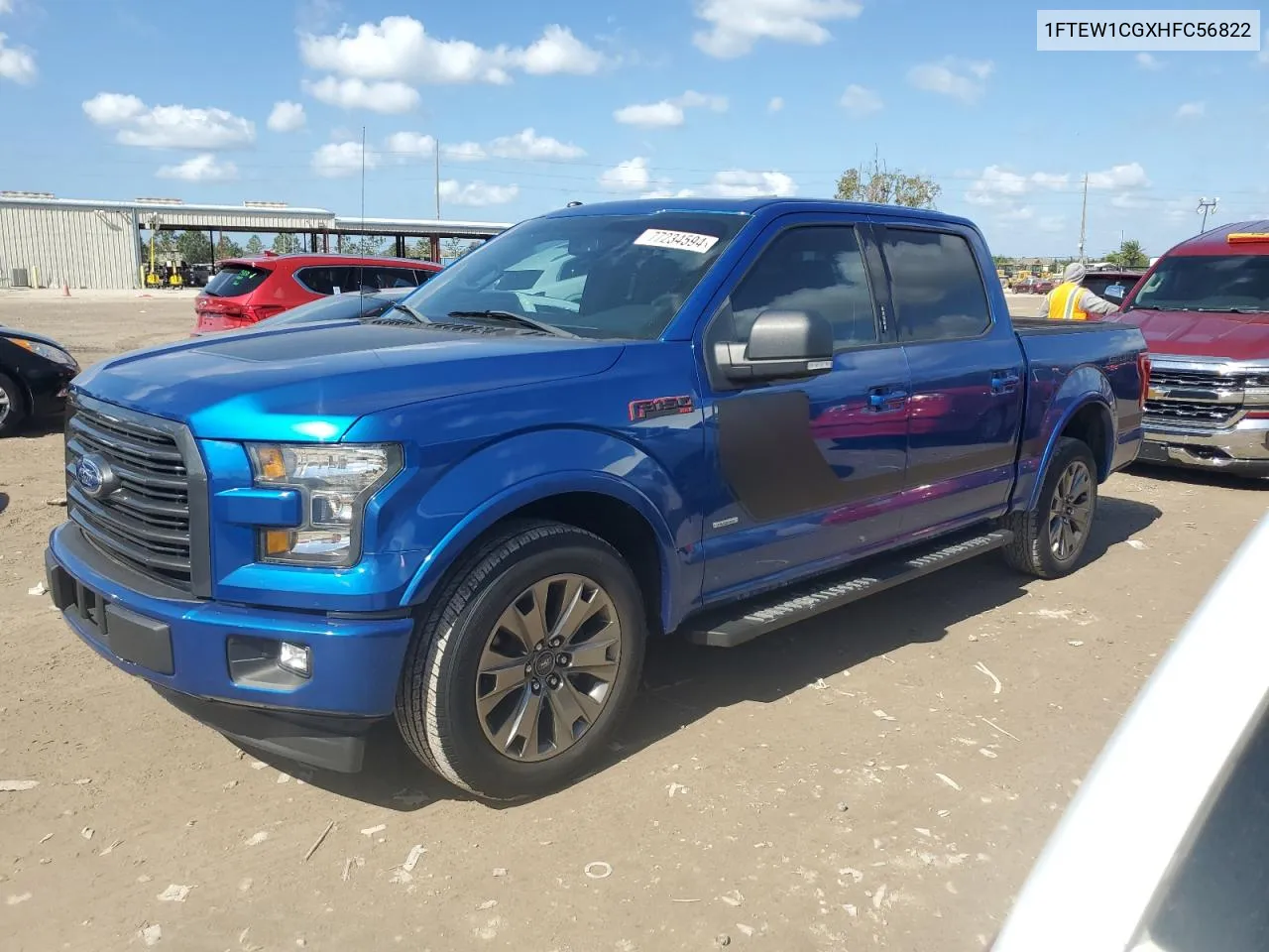 1FTEW1CGXHFC56822 2017 Ford F150 Supercrew