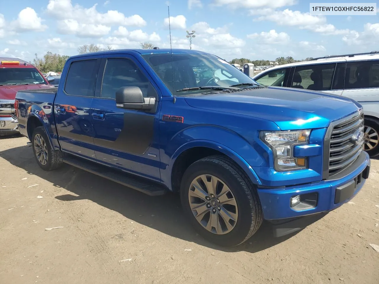 2017 Ford F150 Supercrew VIN: 1FTEW1CGXHFC56822 Lot: 77234594