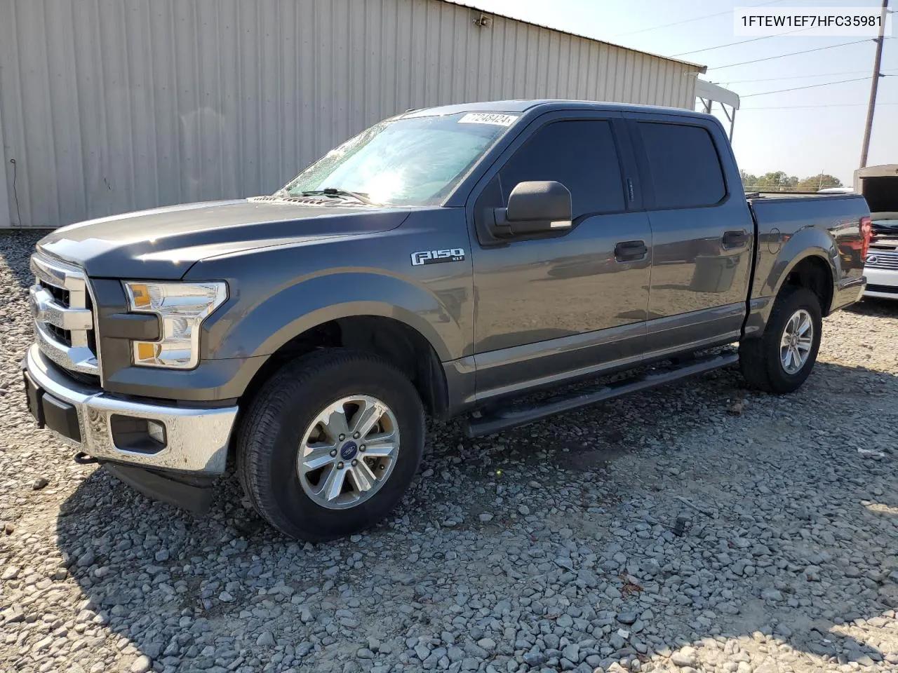 2017 Ford F150 Supercrew VIN: 1FTEW1EF7HFC35981 Lot: 77248424