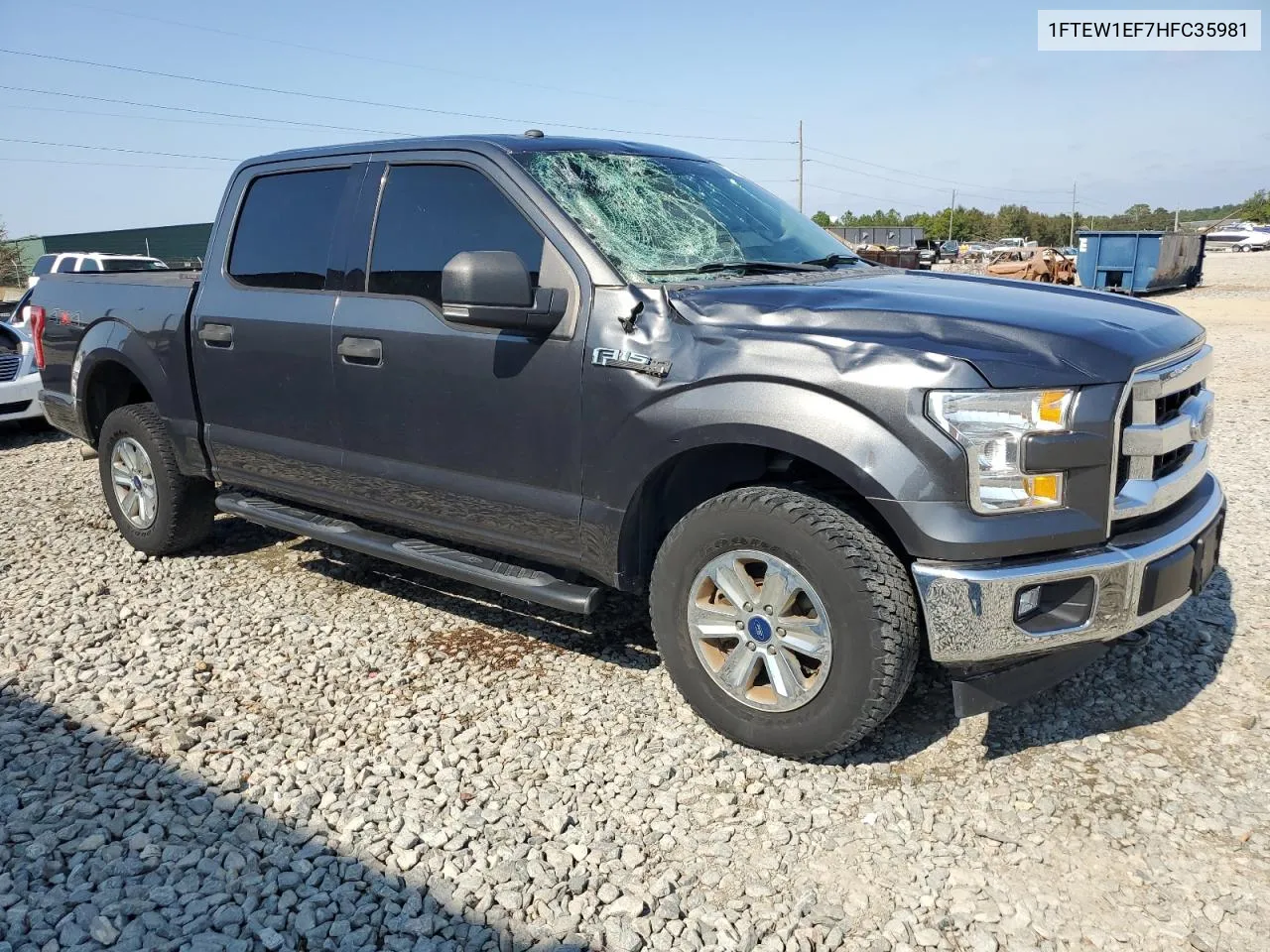 2017 Ford F150 Supercrew VIN: 1FTEW1EF7HFC35981 Lot: 77248424