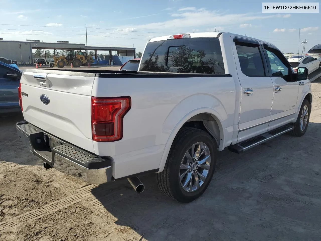 2017 Ford F150 Supercrew VIN: 1FTEW1CG2HKE06610 Lot: 77258954