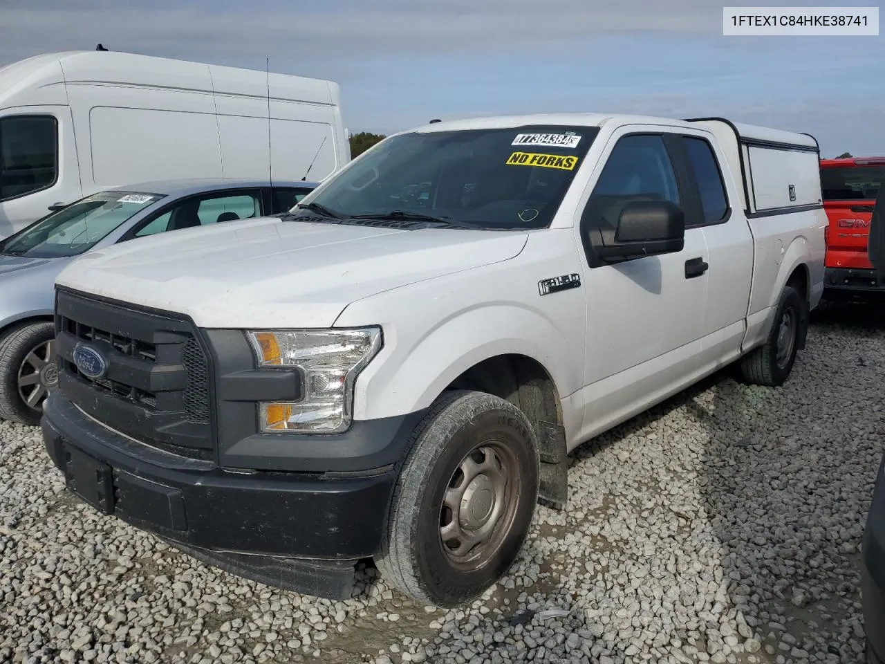 2017 Ford F150 Super Cab VIN: 1FTEX1C84HKE38741 Lot: 77364384