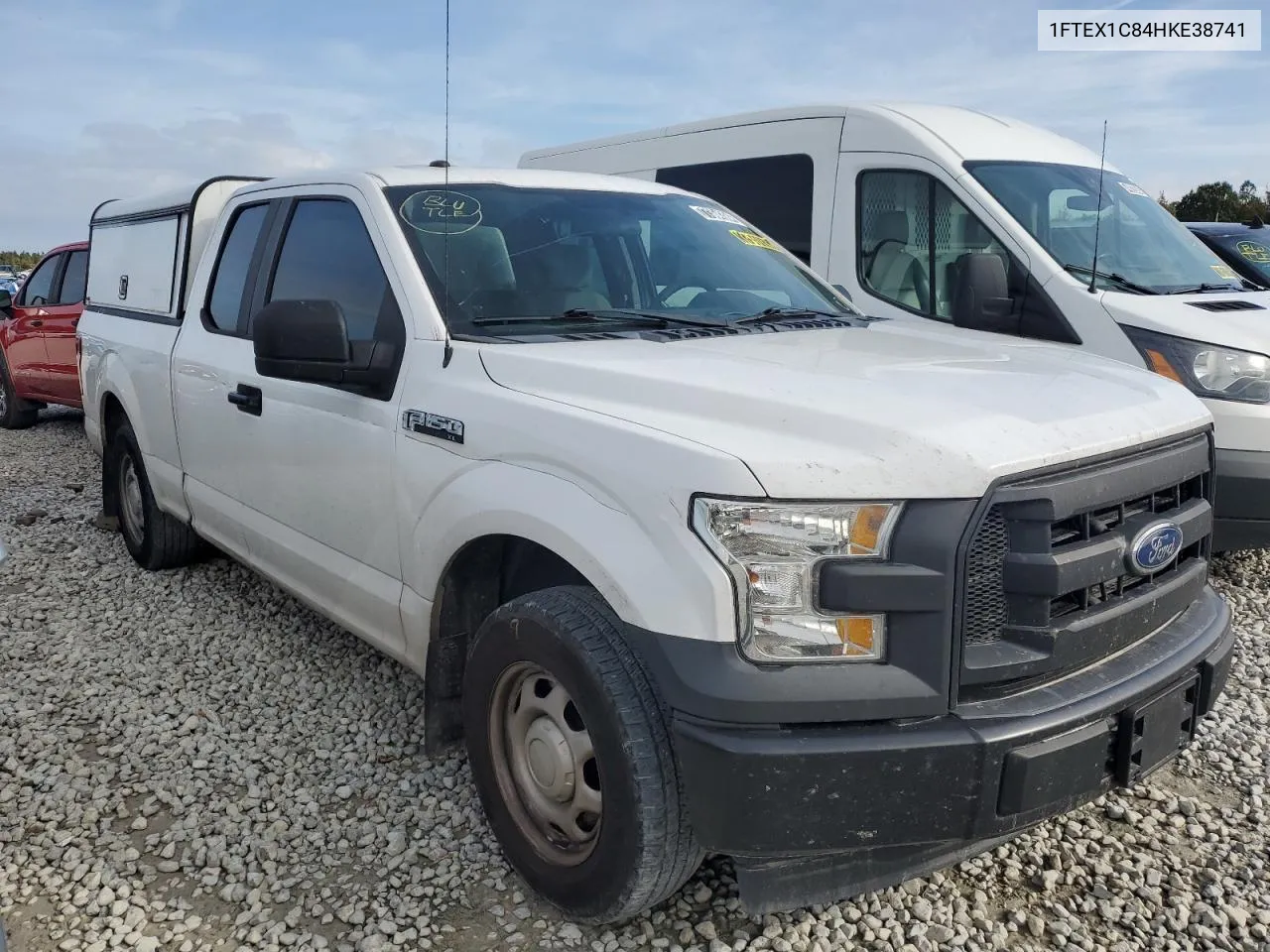 2017 Ford F150 Super Cab VIN: 1FTEX1C84HKE38741 Lot: 77364384