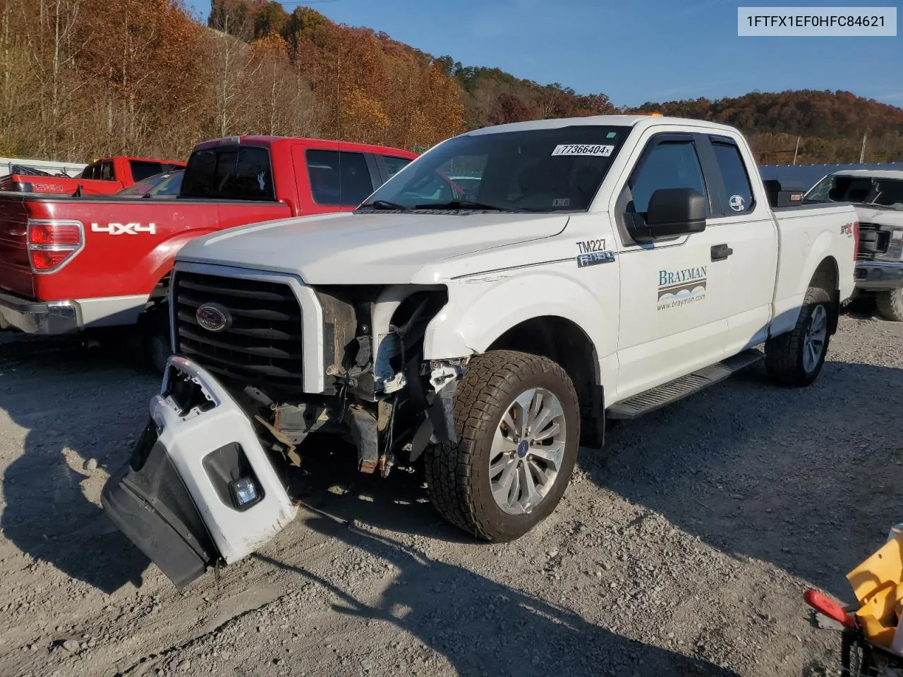 2017 Ford F150 Super Cab VIN: 1FTFX1EF0HFC84621 Lot: 77366404