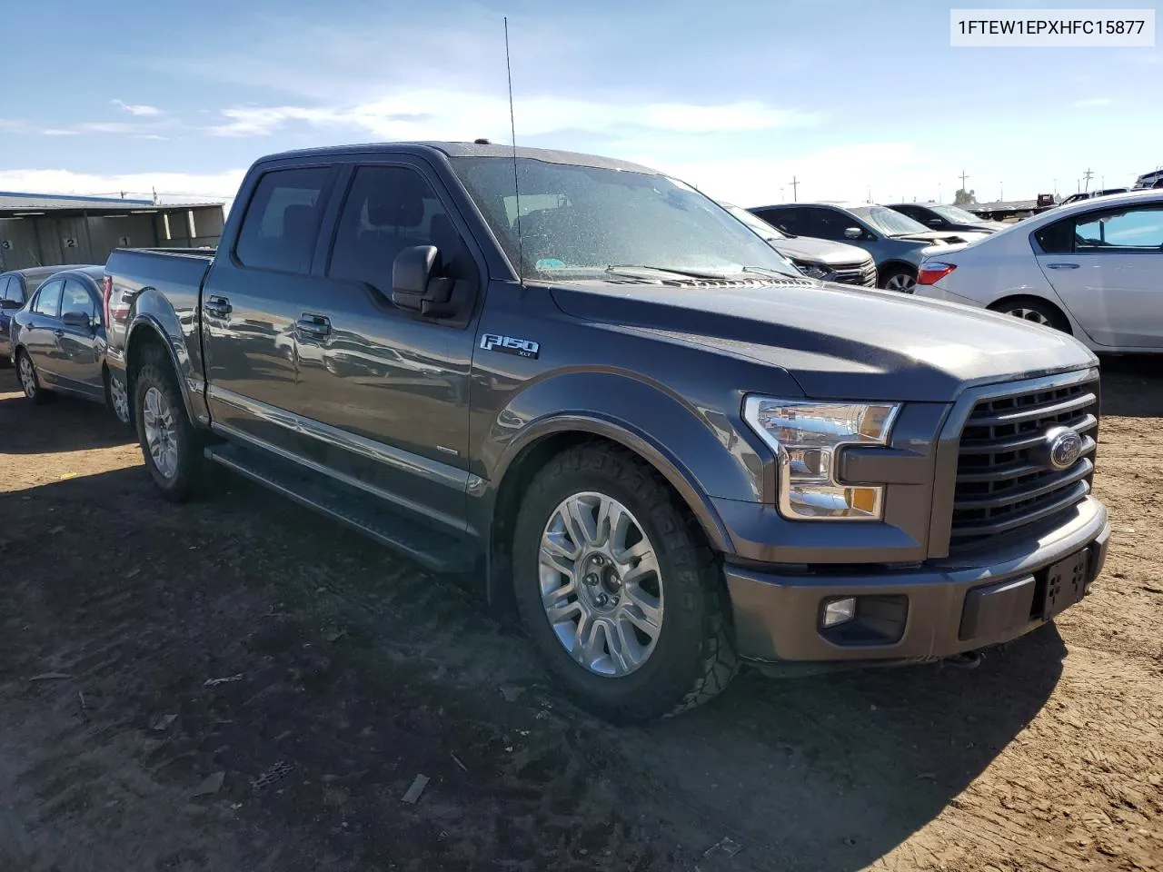 2017 Ford F150 Supercrew VIN: 1FTEW1EPXHFC15877 Lot: 77401264