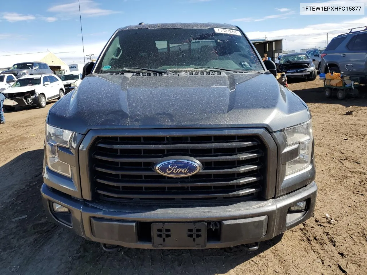 2017 Ford F150 Supercrew VIN: 1FTEW1EPXHFC15877 Lot: 77401264