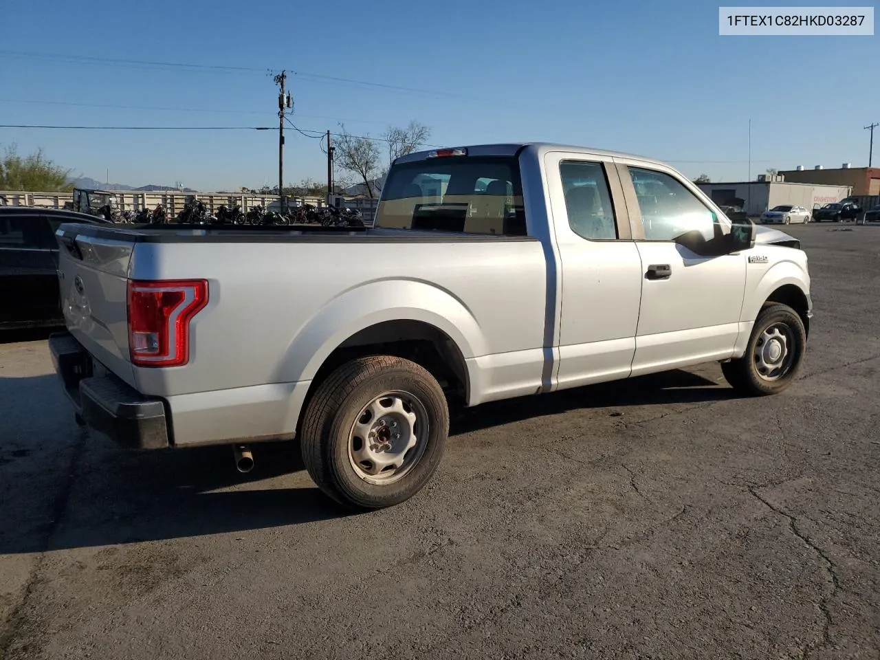 2017 Ford F150 Super Cab VIN: 1FTEX1C82HKD03287 Lot: 77462644