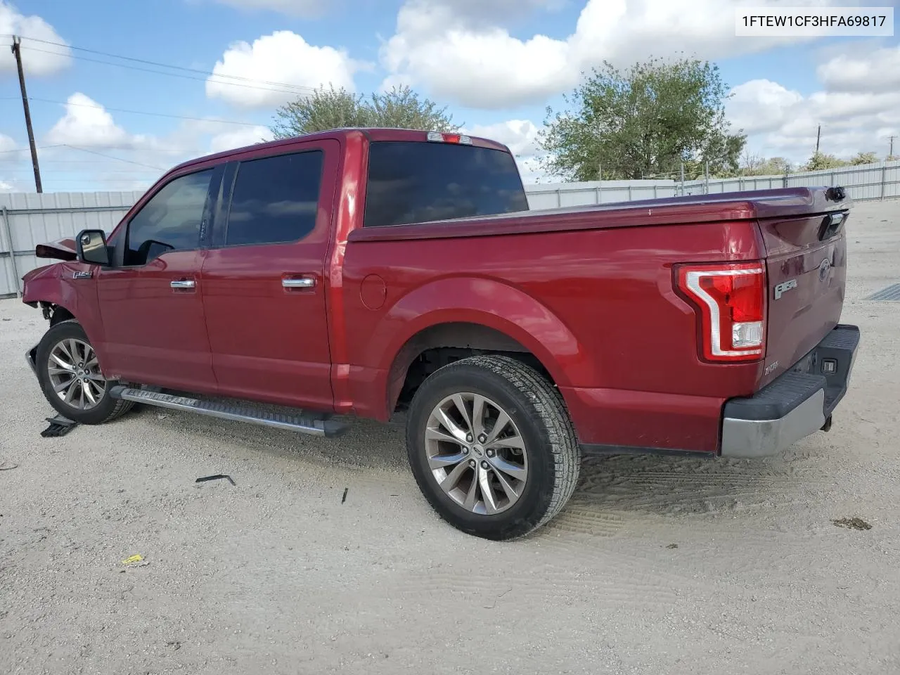 2017 Ford F150 Supercrew VIN: 1FTEW1CF3HFA69817 Lot: 77535864