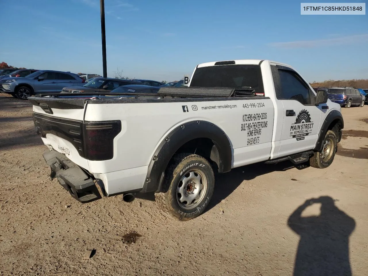 2017 Ford F150 VIN: 1FTMF1C85HKD51848 Lot: 77562444