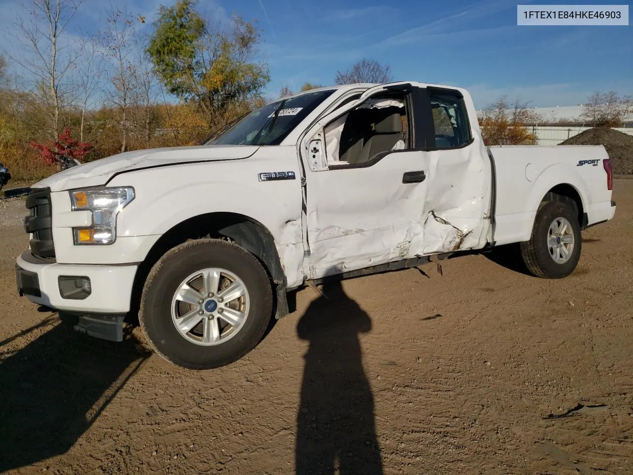 2017 Ford F150 Super Cab VIN: 1FTEX1E84HKE46903 Lot: 77783724