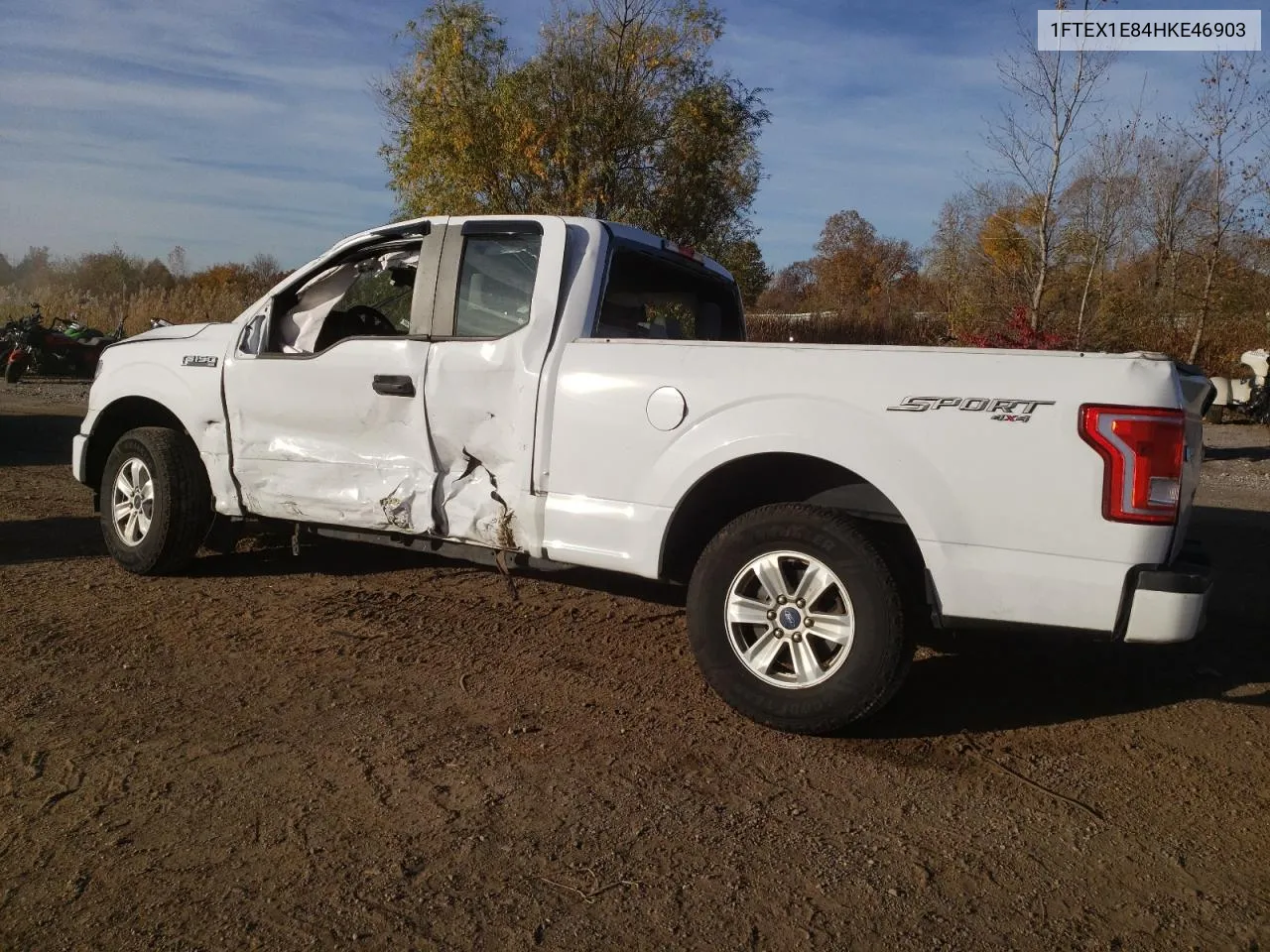 2017 Ford F150 Super Cab VIN: 1FTEX1E84HKE46903 Lot: 77783724