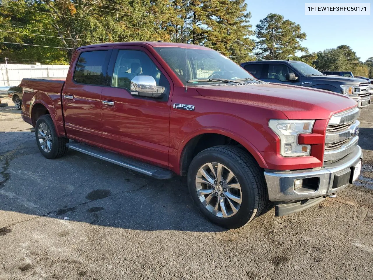 2017 Ford F150 Supercrew VIN: 1FTEW1EF3HFC50171 Lot: 77947334