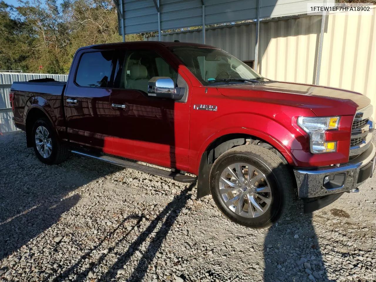 2017 Ford F150 Supercrew VIN: 1FTEW1EF7HFA18902 Lot: 77949144